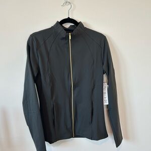 RBX Women's Charcoal Jacket with Gold Zipper